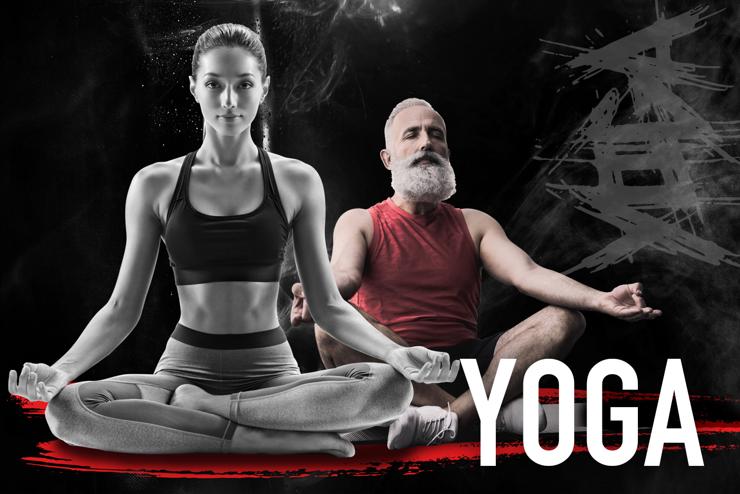 powertrainingcenter-yoga-chalonsursaone jeune-femme-senior-homme-pratiquant-yoga-powertrainingcenter